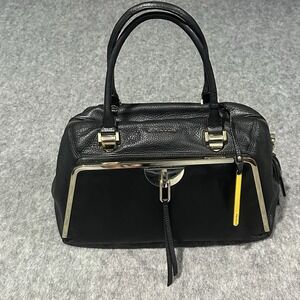 Cromia Black Leather Purse Shoulder Bag 100% Cowskin Made in ITALY Women's